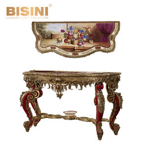 Table console en porcelaine de style rococo français délicat avec des motifs de peinture à <span class=keywords><strong>l</strong></span>'huile de figures de la cour impériale peintes à la main - Product Image 6