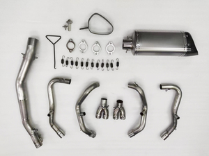 Tuyau d'échappement de moto ZX4R <span class=keywords><strong>2023</strong></span> pour KAWASAKI Ninja ZX4R Tuyau d'échappement en acier et titane - Product Image 4