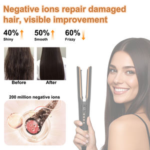 Lisseur à <span class=keywords><strong>cheveux</strong></span> compact en tourmaline Air Ionic Airstyler Plaques en titane Fonction humide/sèche Multistyler à ions négatifs <span class=keywords><strong>pour</strong></span> salon - Product Image 4