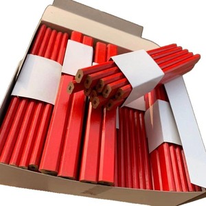 Crayon de charpentier personnalisé avec logo, crayon en bois octogonal HB pour la construction et la menuiserie - Product Image 1