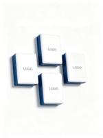 Nouveauté : Ensemble de Mahjong américain bleu foncé à une couche, 160 pièces, tuiles en acrylique sculptées exquises, jeu pour 4 joueurs