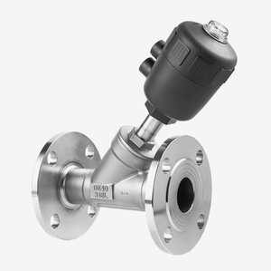 SS304 khí nén mặt bích góc van DN15 ~ DN80 chịu nhiệt độ cao y-loại shut-off van hơi van điều khiển khí nén - Product Image 2