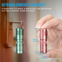 Trustfire MINI E LED lampe de poche rechargeable porte-clés torche avec aimant puissant corps en aluminium charge USB