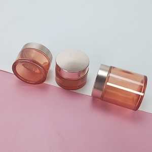 High Quality 100g 50g 30g Skincare <b>Empty</b> Body Cream <b>Jar</b> Cosmetic 3.5oz Glass <b>Jar</b> with Bamboo Lid - Product Image 6