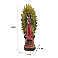 Cadeau religieux mexicain vierge marie sculptures Notre-Dame de Guadalupe polyrésine pour fournitures de décoration de noël