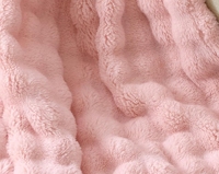Luxuriöse Bubble-Flanell-Fleece-Decke in Queensize, Superweiche Warme Plüschdecke für Dekorative Wurfdecke im Winter