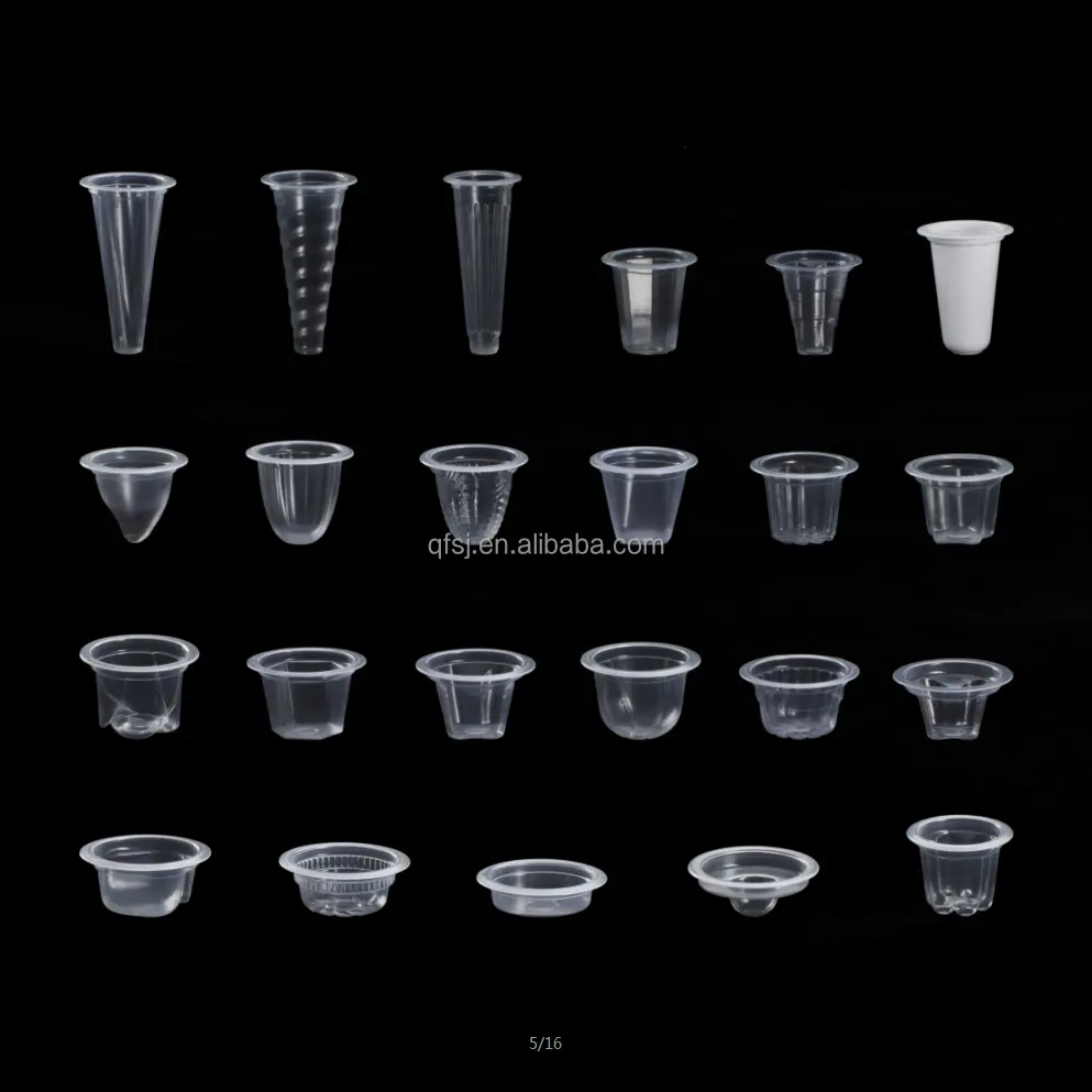 Пользовательские Прозрачные PP одноразовые пластиковые маленькие пудинг желе чашки для причастия чашки