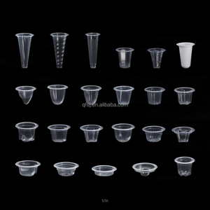 Transparent PP Disposable Plastic Small Pudding Cup Jelly Cup