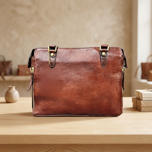 Bolsos de Mano Casuales para Mujer BS INTERNATIONAL, 100% Cuero Genuino, Hechos en India, Ligeros, Plegables, Gran Capacidad, Impermeables - Product Image 2