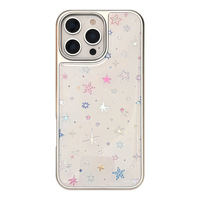 Dopamine-Étoiles Dorure Coque de téléphone pour Iphone16 16pm plus pro 15 15pm plus pro 14pm plus pro 14 13 13pm 13pro 12 11 Coque en époxy
