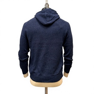 Sudadera con Capucha de Alta Calidad, Corte Ajustado, Lisa, con Cierre, para Hombre, de Algodón y Poliéster, Forro Polar Grueso - Product Image 4