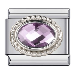 Nuova Collezione Esclusiva Viola Misteriosa: Bracciale Modulare in Acciaio Inossidabile con Charm <span class=keywords><strong>Italiani</strong></span> Saldati Fai-da-Te, Gioielli all'Ingrosso - Product Image 4