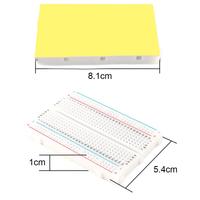 8.5X5.5 400 points d'attache trous universel sans soudure PCB planche à pain Mini Test Protoboard bricolage planche à pain pour carte de Test de Bus