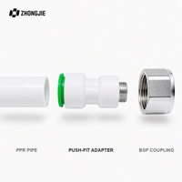 Raccord mâle à emboîtement rapide PP 20mm 25mm 32mm 1/2 3/4 1 pouce BSP en acier inoxydable, connexion rapide sans soudure OEM ODM