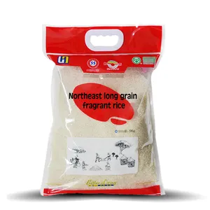 Recyclable Low price Wholesale plastic rice bags 15kg 25kg 50kg price for laminated rice 50 kg rice package bag
