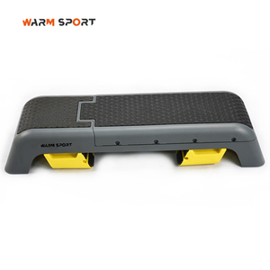 <span class=keywords><strong>Plateforme</strong></span> <span class=keywords><strong>de</strong></span> step aérobique multifonctionnelle réglable avec rangement pour entraînement cardio et musculation - Product Image 4