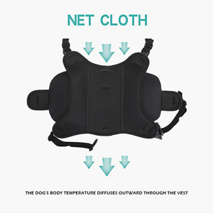 Custom Logo Dog Harness Backpack Breathable Mesh Waterproof Nylon Storage Backpack for Small Medium Large Dogs - Product Image 4