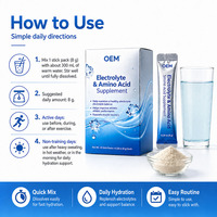 Poudre d'hydratation électrolytique à marque privée pour le sport et le fitness – Mélange de sodium, potassium et magnésium – Usine OEM de préparations personnalisées