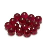 Vente en gros de perles sphériques en corindon synthétique de 2,5, 3, 4 et 6 mm, 100 pièces par sac, pour la fabrication de bijoux et les projets de bricolage