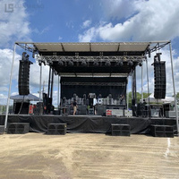 Escenario de concierto con espiga para techo plano, pantalla de armazón, gancho de iluminación, sistema de abrazadera de armazón, armazón de aluminio