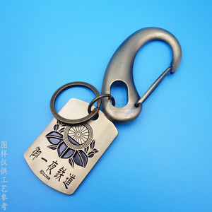 <b>Anime</b> Metal <b>Keychain</b> Custom 3D Figurine Bright Nickel Pendant Gift For Fans - Product Image 4