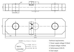 Capteur de force de cellule de charge de <span class=keywords><strong>tension</strong></span> de machine d'essai de <span class=keywords><strong>tension</strong></span> d'échelle de grue MLC324 300 tonnes - Product Image 6