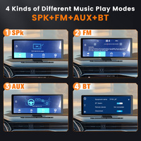 10,26 ''portátil inalámbrico Apple Carplay Android Auto 4K Pantalla de grabación Dual Carplay pantalla táctil Monitor de coche ZC10 + 32G