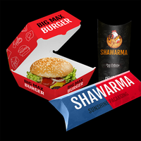 Boîte personnalisée à emporter de qualité alimentaire coréenne hot dog à emporter burger français restauration rapide papier poulet frit