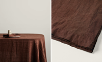 Serviettes de table ultra douces en lin pur français 100% lavables en machine