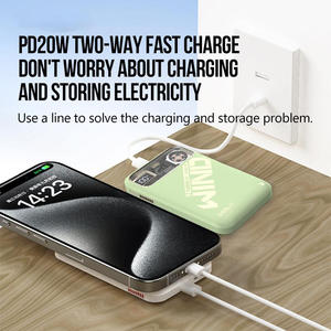 Magsafered Ultrafino 5000mAh Cargador de teléfono de aluminio Mag <span class=keywords><strong>Powerbank</strong></span> 22,5 W PD Cargador rápido 35W Salida Magnética Wireless Mag Bank - Product Image 5