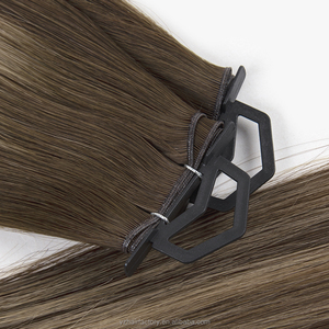 Extensiones de Cabello Liso de Venta Caliente, Trama Genius Weft 100% Humano, Cabello Virgen con Cutícula, Extensiones de Cabello Genius Weft - Product Image 2