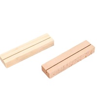 Porte-cartes de visite rectangulaire en bois massif, support pour cartes postales, décoration de calendrier de bureau, support pour menus de restaurant, porte-étiquettes de boulangerie