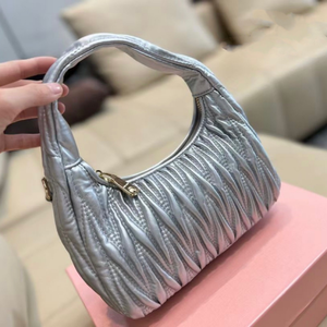 Borsa da Donna di Lusso Plissettata con Etichetta Privata, Borsa Sottospalla <span class=keywords><strong>Matelassé</strong></span> Personalizzata, Versatile Borsa a Tracolla in Pelle PU - Product Image 4