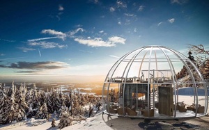 Casa a cupola casa a bolle casa da campeggio prefabbricata casa trasparente modulare per PC all'aperto - Product Image 4