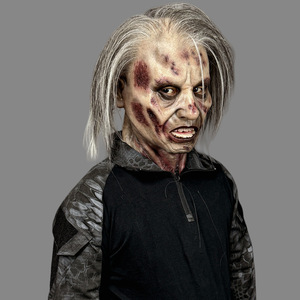 Masque de fantôme en silicone ultra-réaliste à cheveux longs personnalisé, masque de cosplay, masque de simulation, accessoire de maquillage - Product Image 2