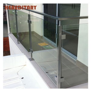 Balustrades et poteaux en acier inoxydable pour balcon, designs de garde-corps en <span class=keywords><strong>verre</strong></span> pour <span class=keywords><strong>terrasse</strong></span>, pour la décoration intérieure - Product Image 2