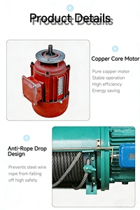 10t Electric Wire Rope <strong>Hoist</strong> Heavy Duty Lifting Machine with CE Certification - Product Image 2