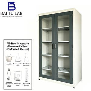 Meuble de rangement sur mesure pour béchers et flacons de laboratoire avec égouttoir réglable pour les laboratoires de <span class=keywords><strong>CDC</strong></span> et d'inspection médicale - Product Image 1