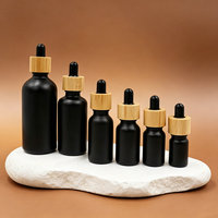 Flacon compte-gouttes rond vide en verre ambré personnalisé avec logo pour huiles essentielles et sérums de soin de la peau – 15ml, 30ml, 60ml, 100ml, 120ml, 1oz, 2oz