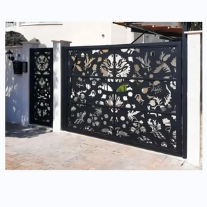 Panneaux décoratifs extérieurs modernes découpés au laser sur mesure, écrans d'intimité en métal, cloisons de jardin en acier Corten, écrans de patio - Product Image 3