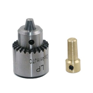 Jeu de mandrins de perceuse, 4 pièces, 0.3-4mm, tige droite à 3 mâchoires pour mini perceuse électrique avec clé Allen et manchon - Product Image 2