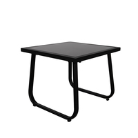 Table d'extérieur moderne en métal de loisirs 3 pièces chaises patio meubles de jardin pour cour villa parc hôtel extérieurs balcon