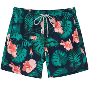 Venta al por mayor Pedido a granel de secado rápido Tamaño DE LA S-2XL Estirable Bañador Logotipo personalizado Transpirable Anti-Arena Boardshorts ligeros Sólido - Product Image 3