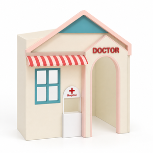 Équipement de jeu intérieur commercial pour enfants, thème Maison de jeu, Station de pompiers, Bureau de <span class=keywords><strong>poste</strong></span>, Salon de docteur, Café de jeu, pour jeux de rôle et fêtes - Product Image 5