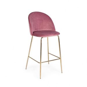 Tabourets hauts <span class=keywords><strong>de</strong></span> siège en tissu <span class=keywords><strong>de</strong></span> velours <span class=keywords><strong>de</strong></span> haute qualité <span class=keywords><strong>de</strong></span> mode moderne <span class=keywords><strong>chaise</strong></span> <span class=keywords><strong>de</strong></span> <span class=keywords><strong>bar</strong></span> <span class=keywords><strong>de</strong></span> meubles avec pieds en métal - Product Image 1