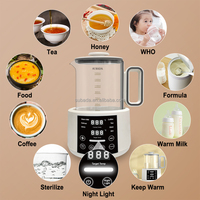 Bouilloire à eau pour bébé 1,5 L en verre, vente directe usine, préparateur de lait pour bébé à température constante 24h, pour usage domestique