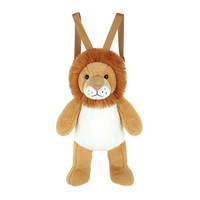 Sac à dos animal de simulation, modèle lion de dessin animé, sac à dos personnalisé girafe agneau, vente en gros directe usine
