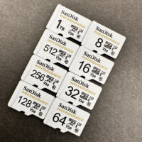 Kartu TF Kecepatan Tinggi untuk SanDisk 32GB 64GB 128GB 256GB Daya Tahan Tinggi Kartu TF SD C10 U3 V30 4K Kartu Memori Dengan Adaptor SD