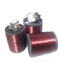 Fils électriques Fil magnétique en aluminium émaillé pour ventilateur de plafond et transformateurs Fil rond d'enroulement