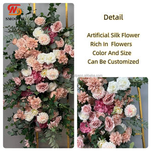 Support d'arche de mariage en soie artificielle lisse avec cadre à ballons pour anniversaires et fournitures de Noël - Product Image 2